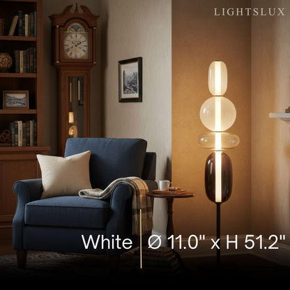 Prisma Modern Floor Lamp – Hand-Blown Crystal Interactive Design for Living Room Bedroom