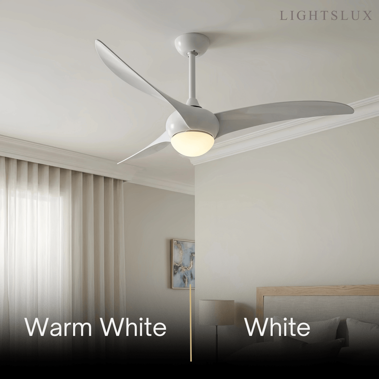 Zenno Modern Ceiling Fan Light 