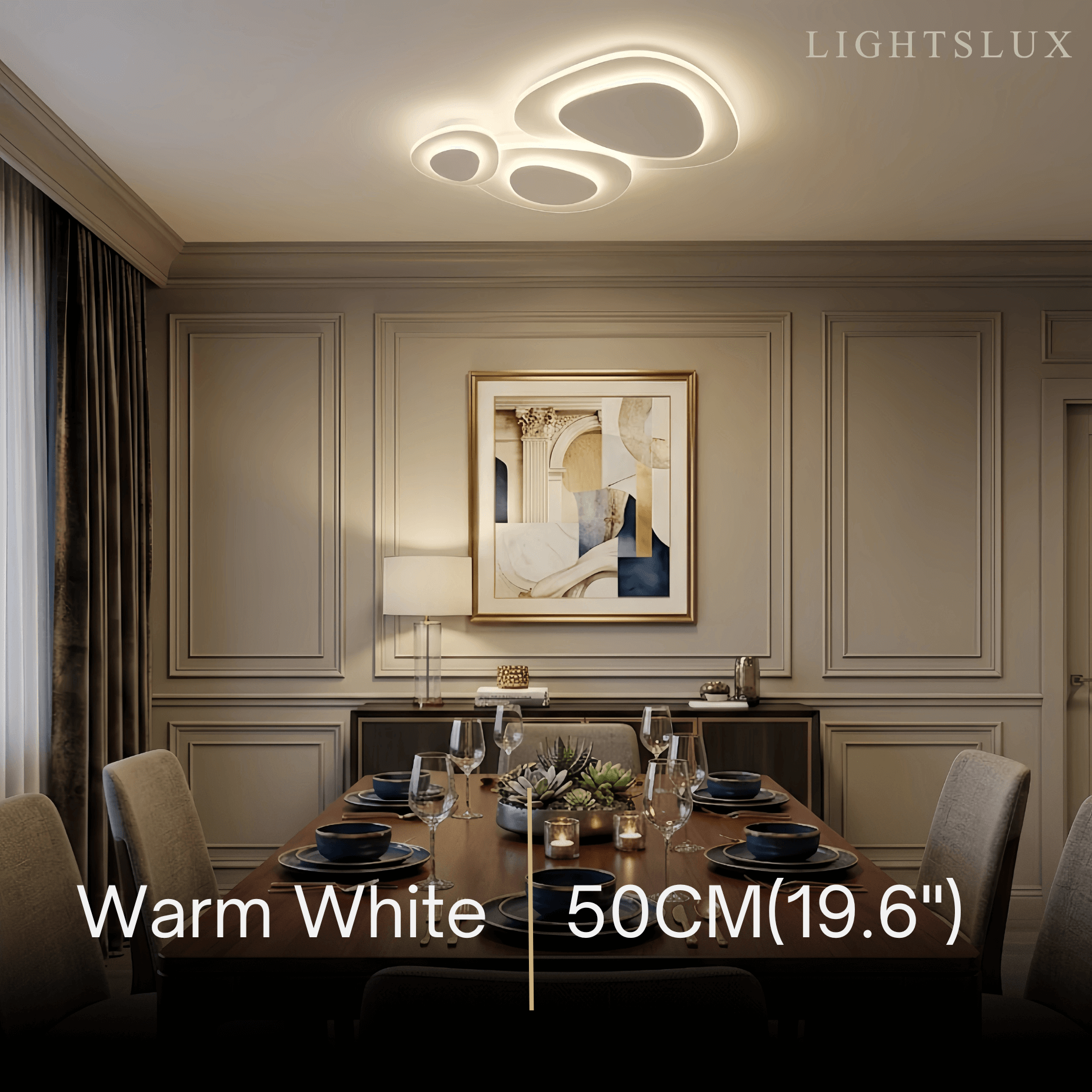 Crema Modern LED Flush Mount Ceiling Light – Nordic Metal Bedroom Fixture
