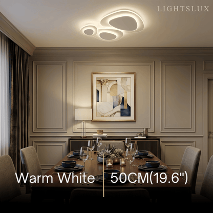 Crema Modern LED Flush Mount Ceiling Light – Nordic Metal Bedroom Fixture