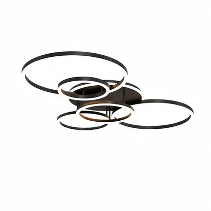 Nebula Ring Black/Gold Celing Light, 4Style, for Bedroom/Living Room/Commercial