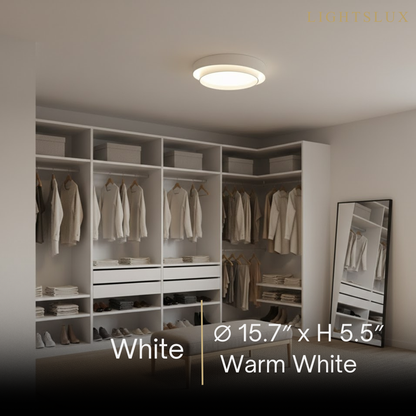 Contemporary Cylinder Ceiling Light — Matte Neutral LED for Living Room