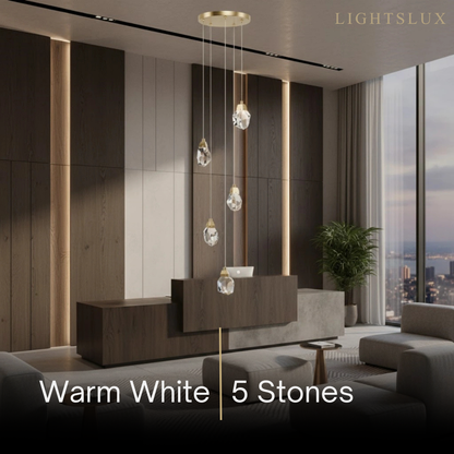 Luxury Crystal Chandelier - Shimmering Fixture for Dining Room & Grand Interiors