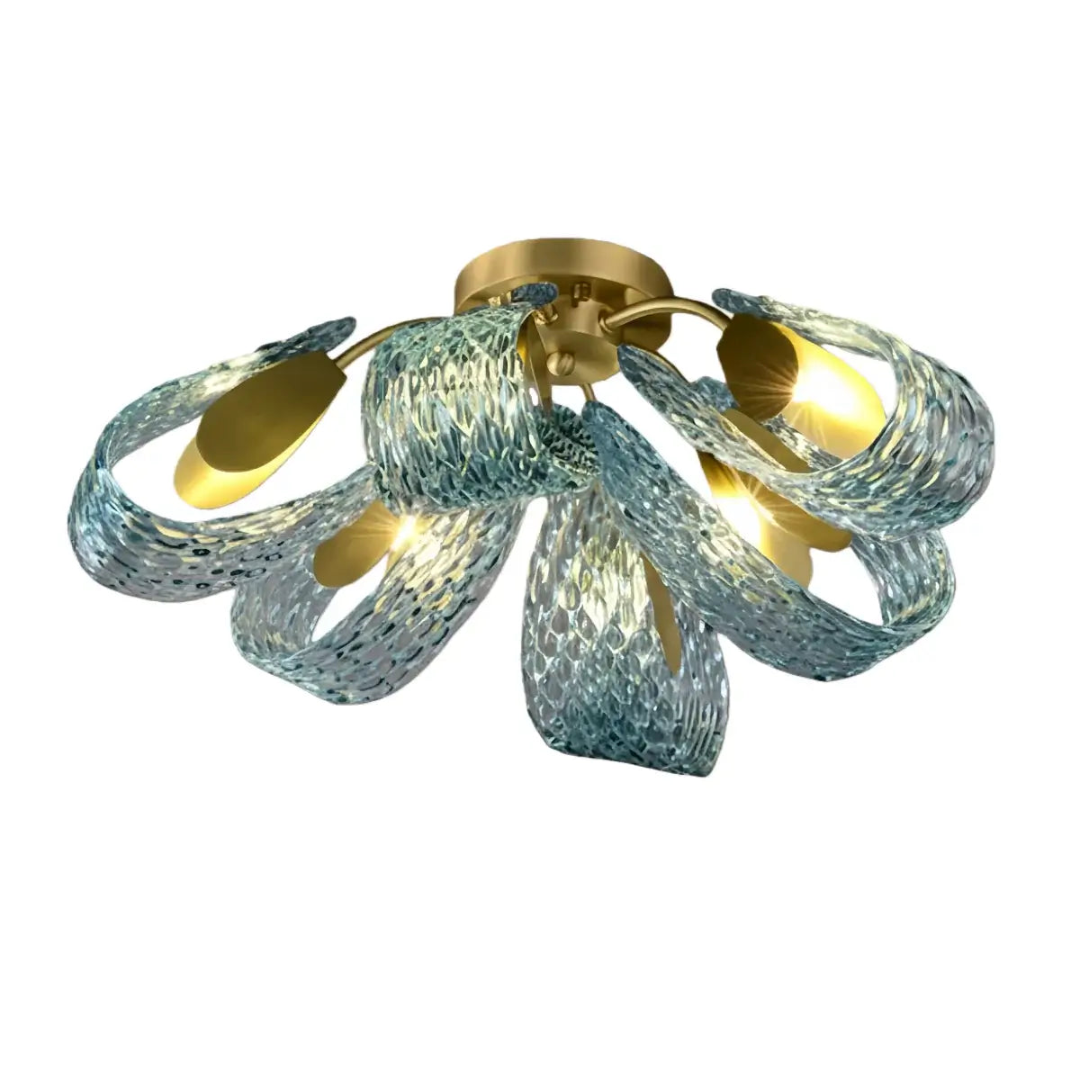 Art Deco Peacock Chandelier – Blue Feather Art Glass Contemporary for Dining Room Bedroom