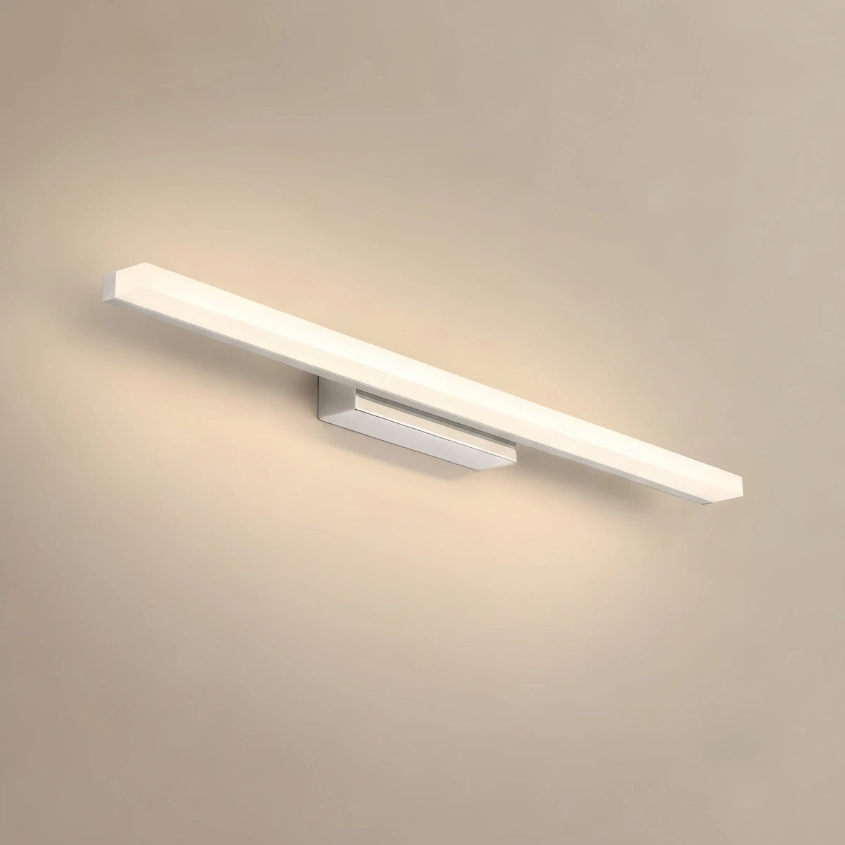 Arcato Minimalist Linear Vanity Wall Lamp – IP44 Metal in Black/Chrome Bathroom