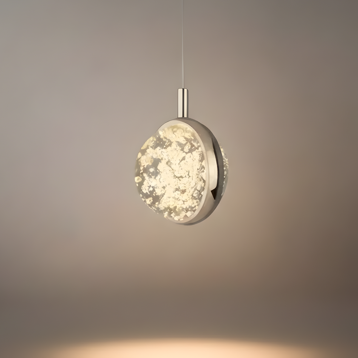  Art Deco Gold Pendant Light – Globular Metal/Crystal for Bedroom