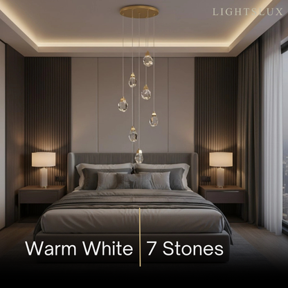 Luxury Crystal Chandelier - Shimmering Fixture for Dining Room & Grand Interiors