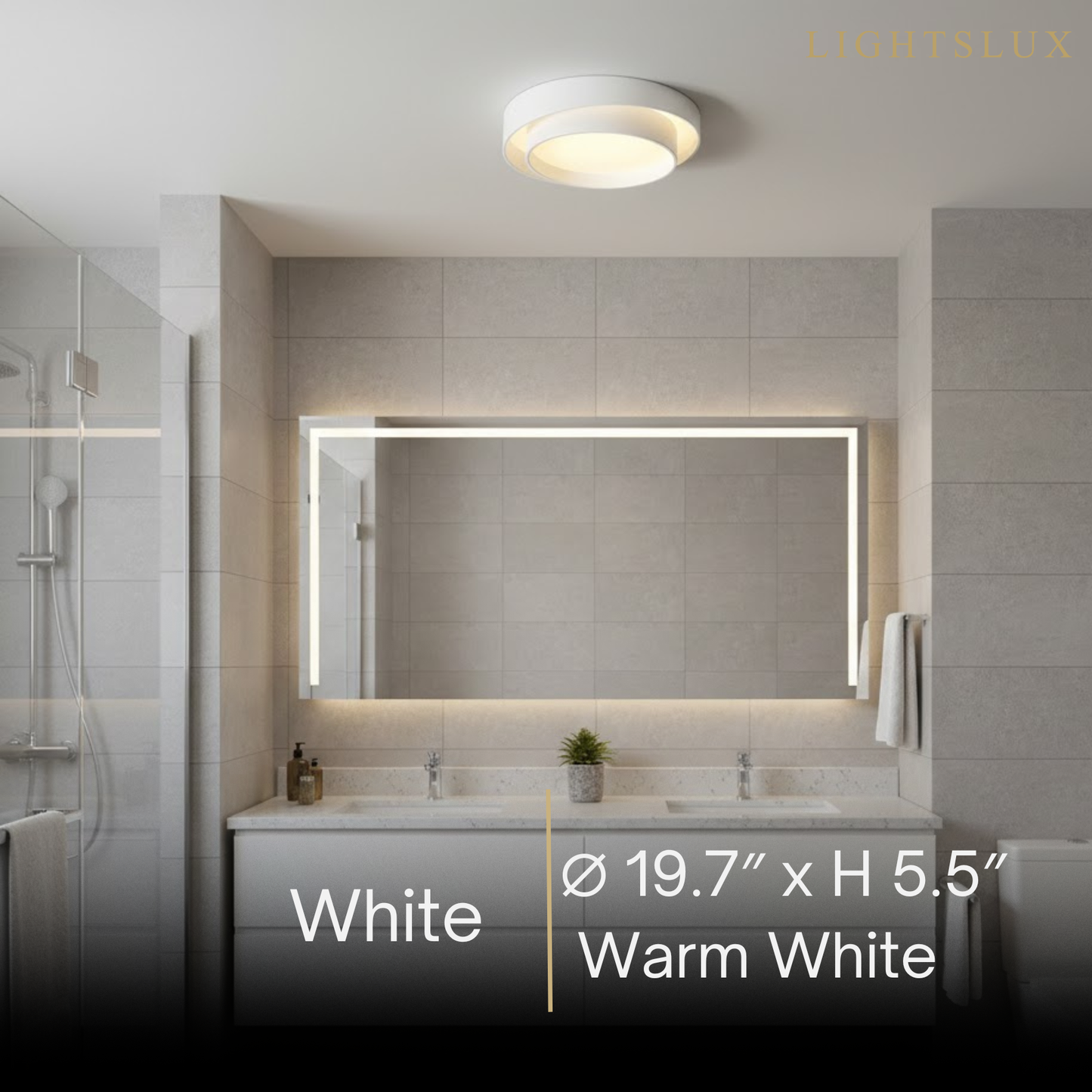 Contemporary Cylinder Ceiling Light — Matte Neutral LED for Living Room