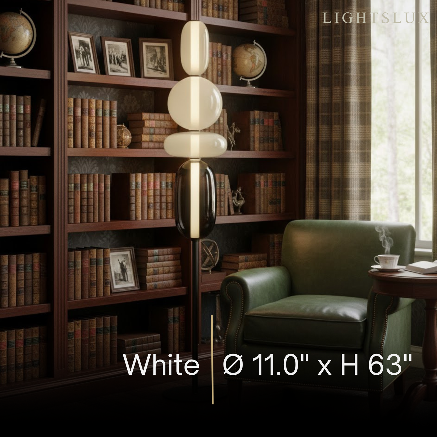 Prisma Modern Floor Lamp – Hand-Blown Crystal Interactive Design for Living Room Bedroom