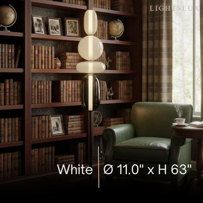 Prisma Modern Floor Lamp – Hand-Blown Crystal Interactive Design for Living Room Bedroom