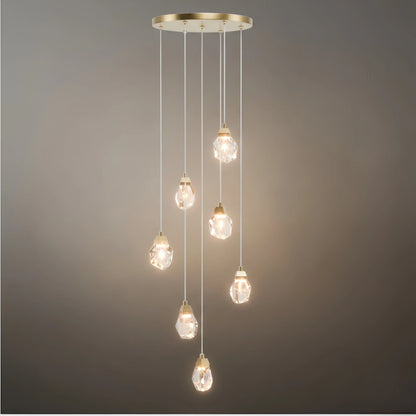 Luxury Crystal Chandelier - Shimmering Fixture for Dining Room & Grand Interiors