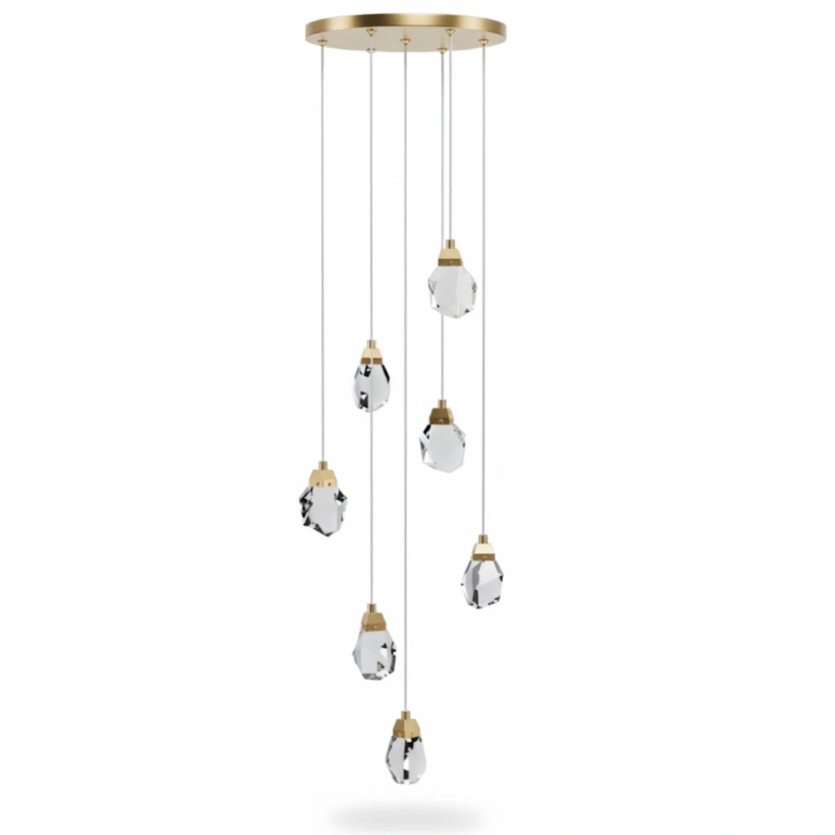Luxury Crystal Chandelier - Shimmering Fixture for Dining Room & Grand Interiors