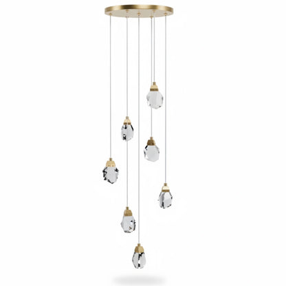 Luxury Crystal Chandelier - Shimmering Fixture for Dining Room & Grand Interiors