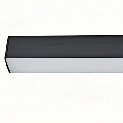 Lámpara de techo lineal LED minimalista Arcato - Negra para sala de estar