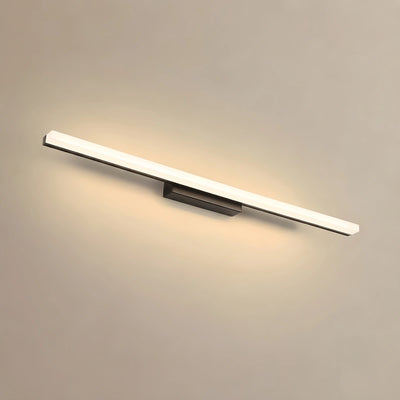 Arcato Minimalist Linear Vanity Wall Lamp – IP44 Metal in Black/Chrome Bathroom