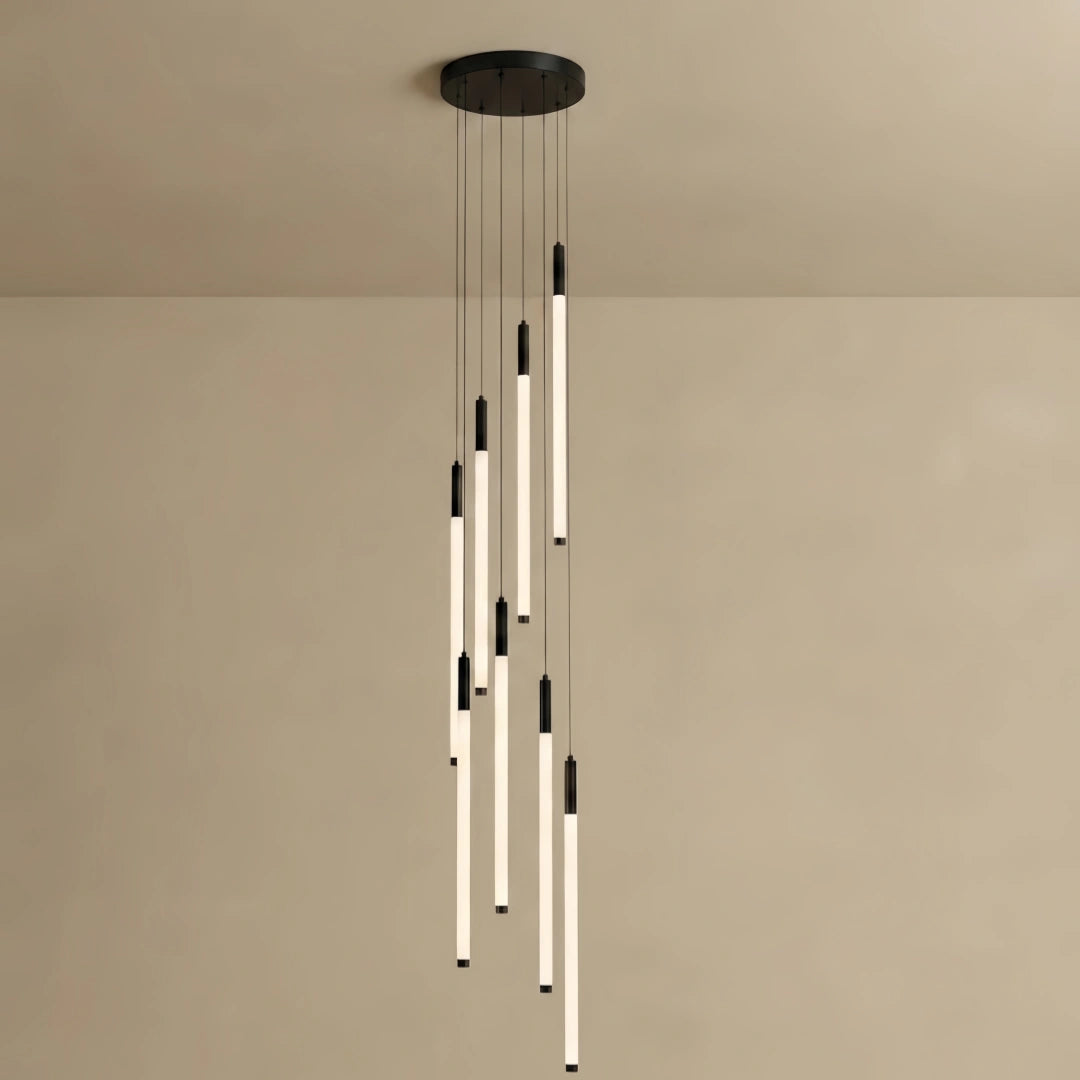 Nebula Multi-Tier Modern Chandelier - Waterfall Design for Staircases & High Ceilings