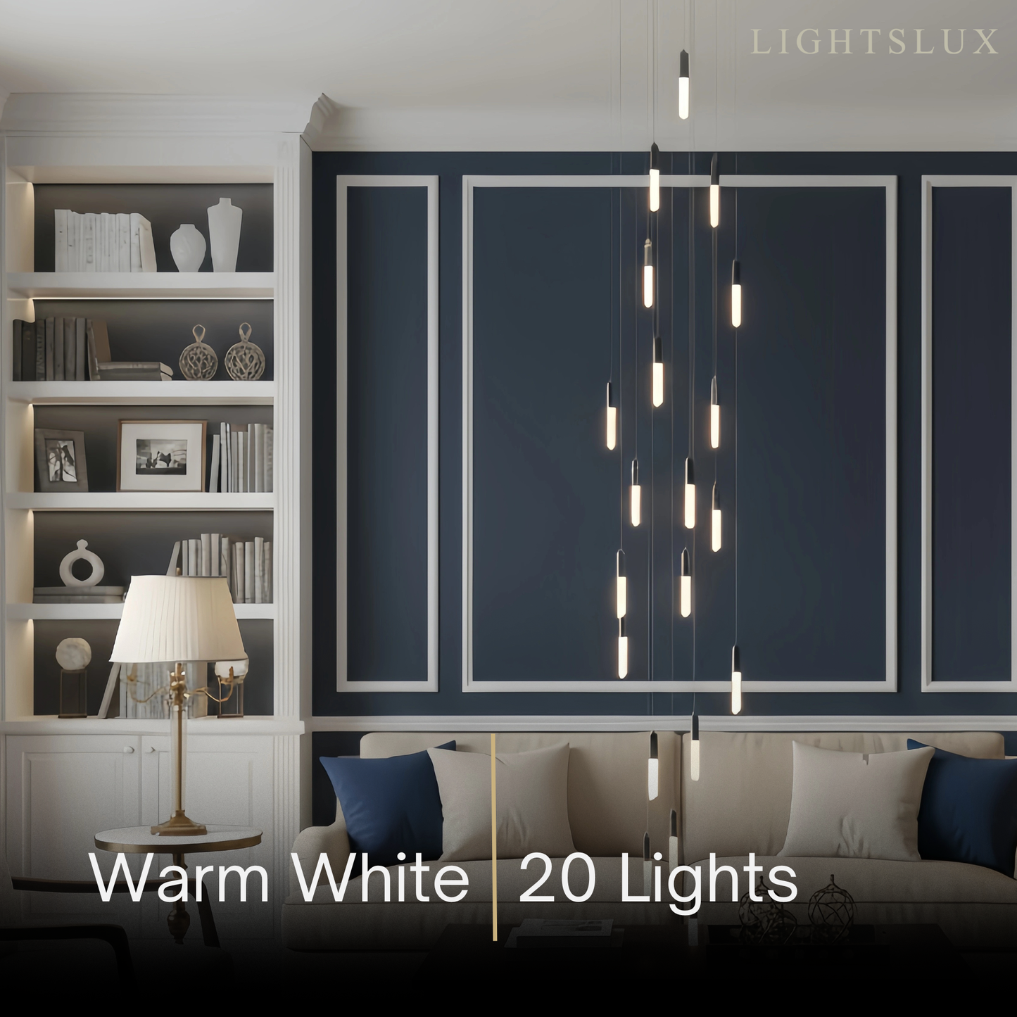 Luxury Cascade Crystal Chandelier – Reflecting & Refracting Light Brilliant Staircase