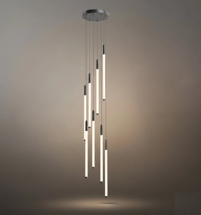 Nebula Multi-Tier Modern Chandelier - Waterfall Design for Staircases & High Ceilings