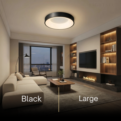 Lámpara de techo empotrable moderna Arcato - LED dorado/negro para sala de estar