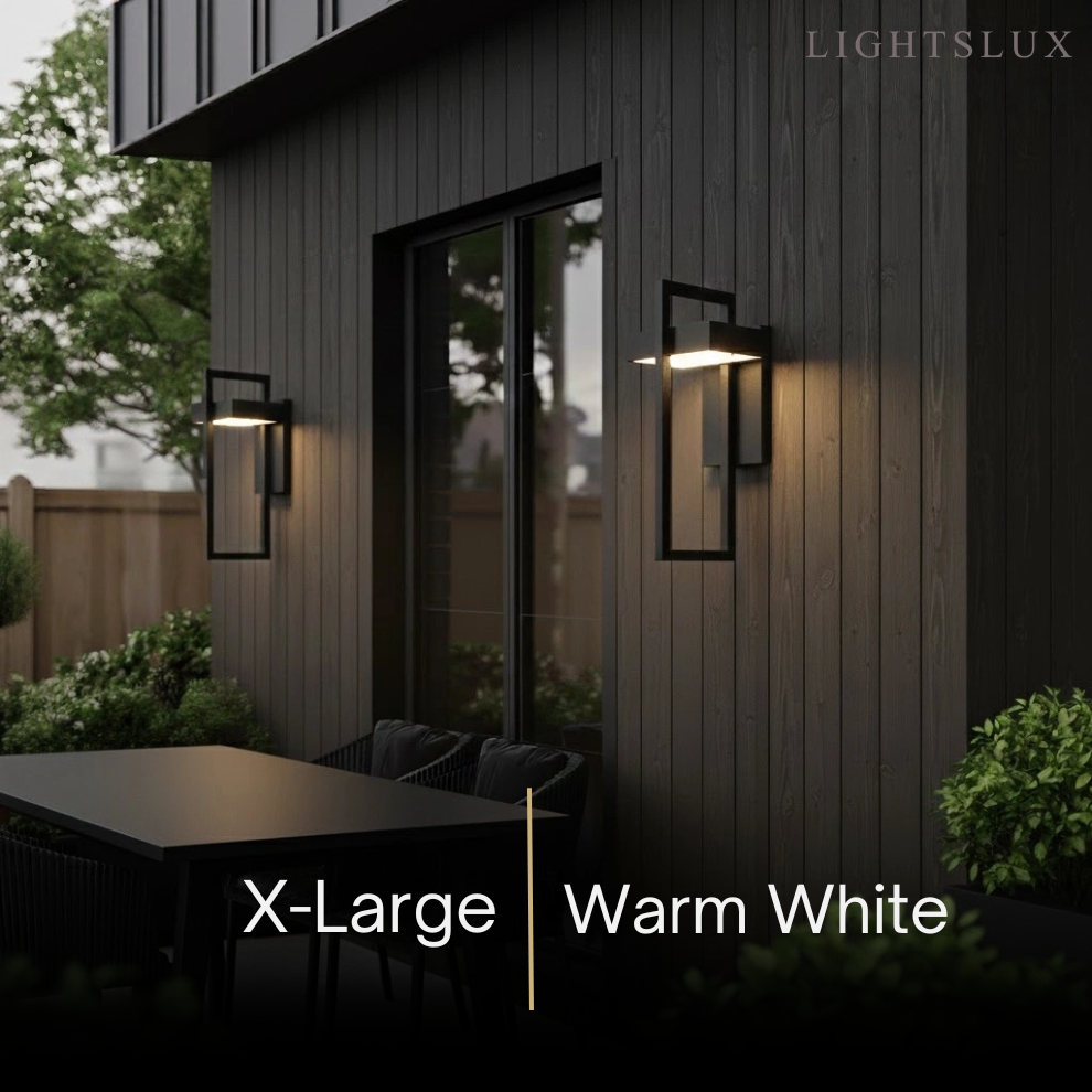 Arcato Minimalist Outdoor Wall Sconce - Waterproof Light in 3 Size for Outdoor