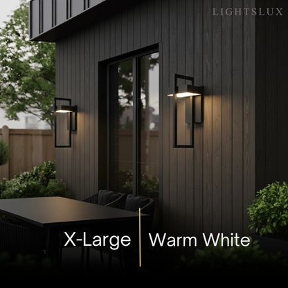 Arcato Minimalist Outdoor Wall Sconce - Waterproof Light in 3 Size for Outdoor