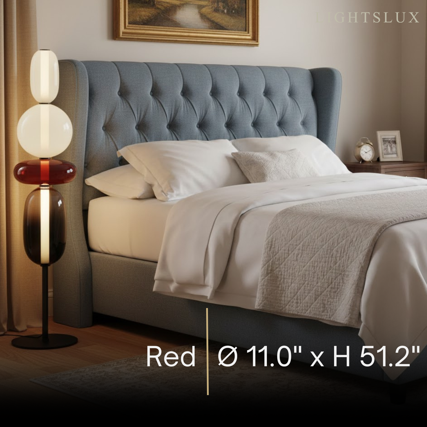 Prisma Modern Floor Lamp – Hand-Blown Crystal Interactive Design for Living Room Bedroom