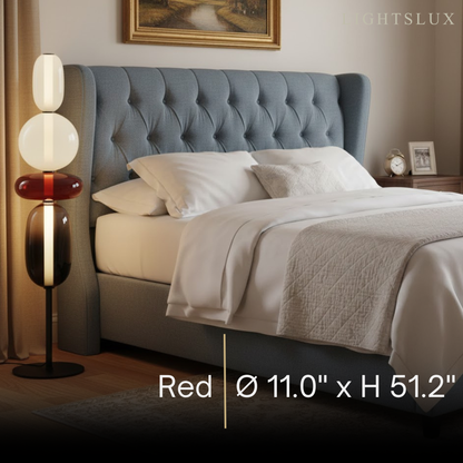 Prisma Modern Floor Lamp – Hand-Blown Crystal Interactive Design for Living Room Bedroom