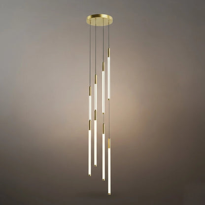 Nebula Multi-Tier Modern Chandelier - Waterfall Design for Staircases & High Ceilings