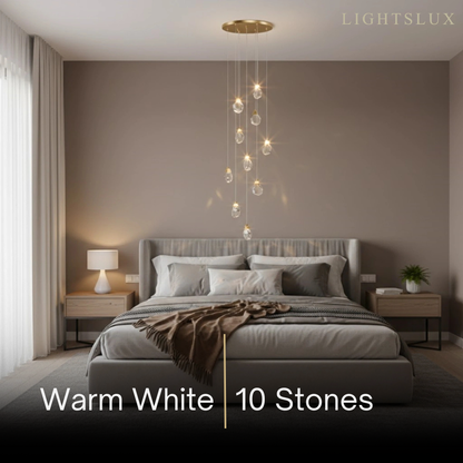 Luxury Crystal Chandelier - Shimmering Fixture for Dining Room & Grand Interiors