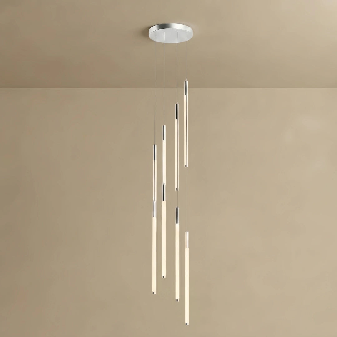 Nebula Multi-Tier Modern Chandelier - Waterfall Design for Staircases & High Ceilings