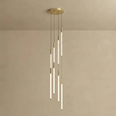 Nebula Multi-Tier Modern Chandelier - Waterfall Design for Staircases & High Ceilings