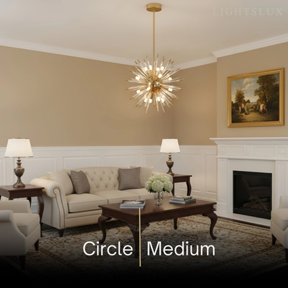 Excelis Organic Crystal Chandelier – Ethereal Shape Whimsical Storybook Charm Kitchen Island