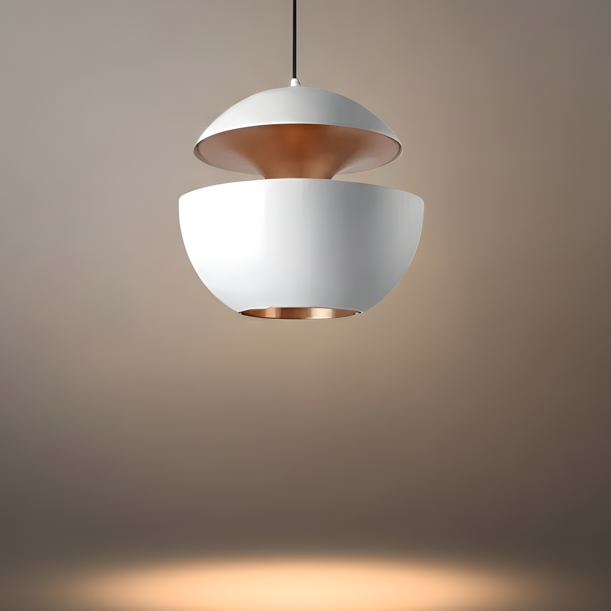 Pendant Light – Luxurious White/Black Metal for Kitchen Island