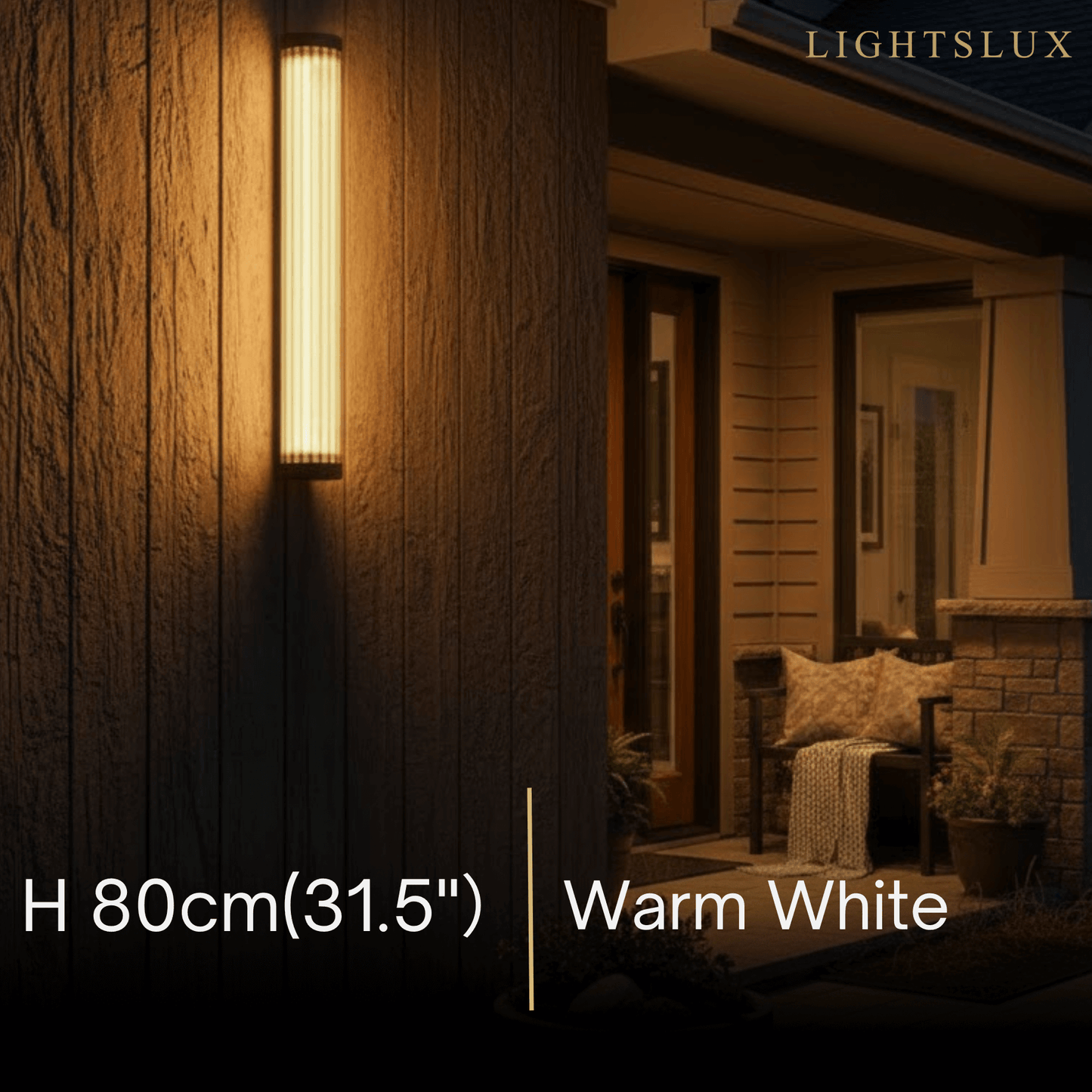Irondale Moderne schwarze LED-Außenwandleuchte – Wasserdichte Leuchte für Garten/Hof