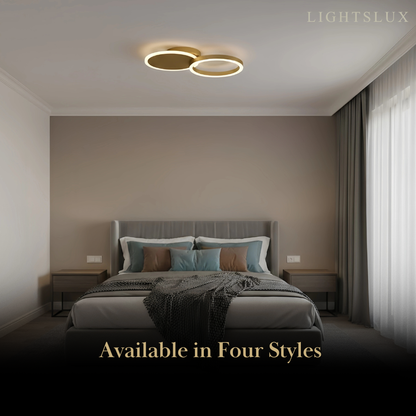 Nebula Ring Black/Gold Celing Light, 4Style, for Bedroom/Living Room/Commercial