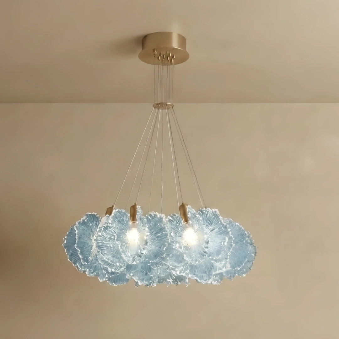 Vivara Moderna Nube Araña de Luces -- Acrílico de Colores Blanco/Rojo/Púrpura/Azul para Comedor