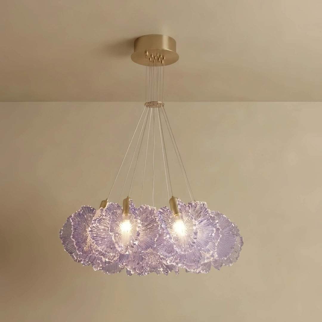 Vivara Moderna Nube Araña de Luces -- Acrílico de Colores Blanco/Rojo/Púrpura/Azul para Comedor