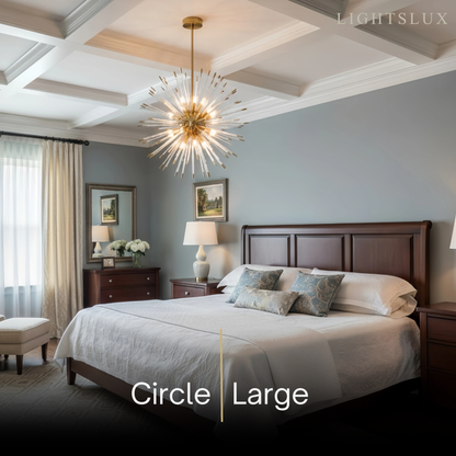 Excelis Organic Crystal Chandelier – Ethereal Shape Whimsical Storybook Charm Kitchen Island