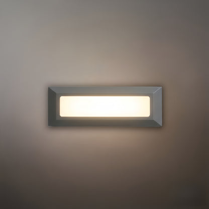 Arcato Minimalistische schwarze LED-Terrassenstufenleuchte – Wandleuchte mit Sensor für Treppen/Garten