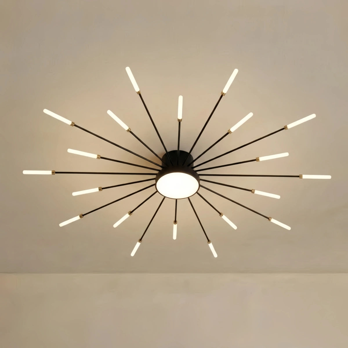 Nebula Modern Firework Ceiling Light –  Gold/Black for Bedroom Dining Room Living Room