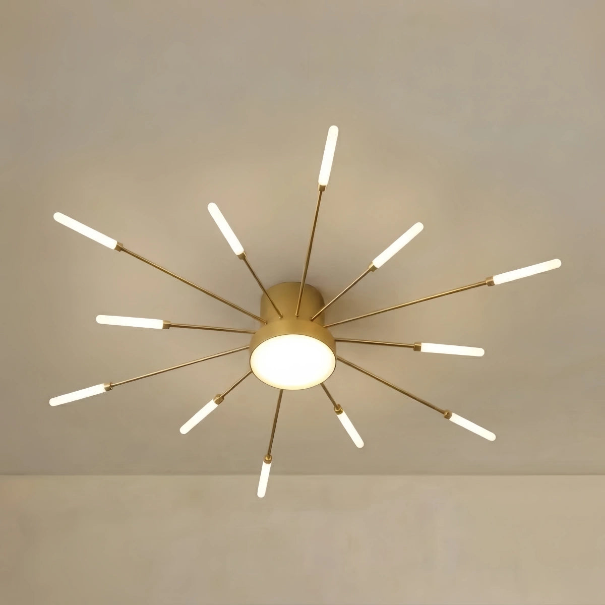 Nebula Modern Firework Ceiling Light –  Gold/Black for Bedroom Dining Room Living Room