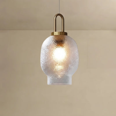 Vetro Industrial Glass Bottle Pendant Light – Clear Metal Fixture for Kitchen,
