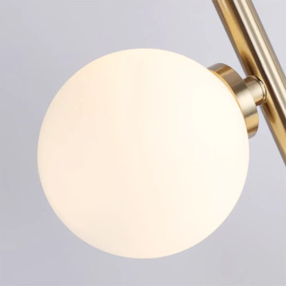  Floor Lamp – Slim Design with Glass Globe