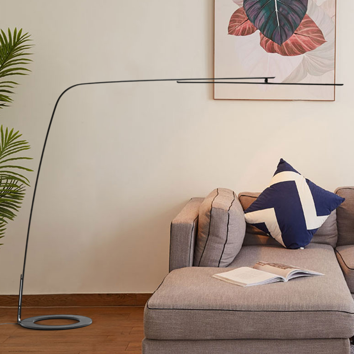 Arcato Modern Black Floor Lamp