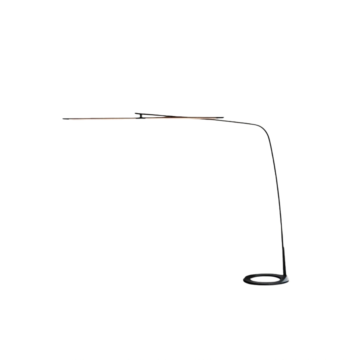 Arcato Modern Black Floor Lamp – Long Linear Metal Arched for Living Room