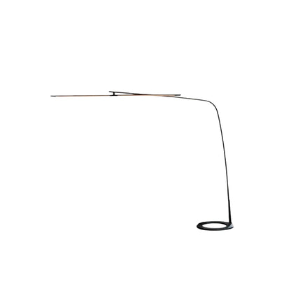 Arcato Modern Black Floor Lamp – Long Linear Metal Arched for Living Room
