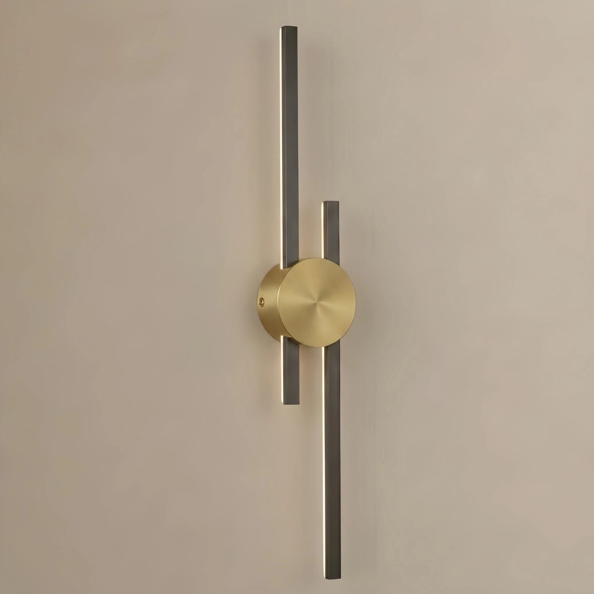  Wall Lamp - Black/Gold Metal for Living Room