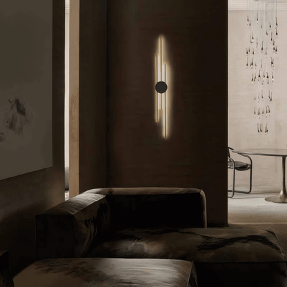 Modern Wall Lamp Metal Linear Living Room