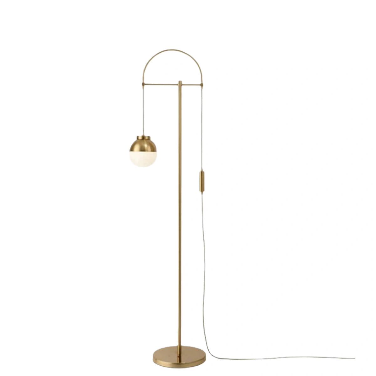 Floor Lamp – Curved Metal Design for Living Room