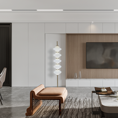 Modern Metal Glass Floor Lamp for Living room